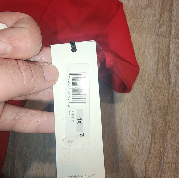 Calvin Klein Womenzs Bright Red/pink Sweatshirt - Picture 6 of 7